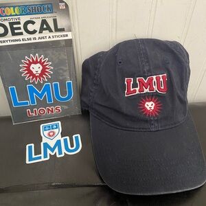 LMU hat and decals